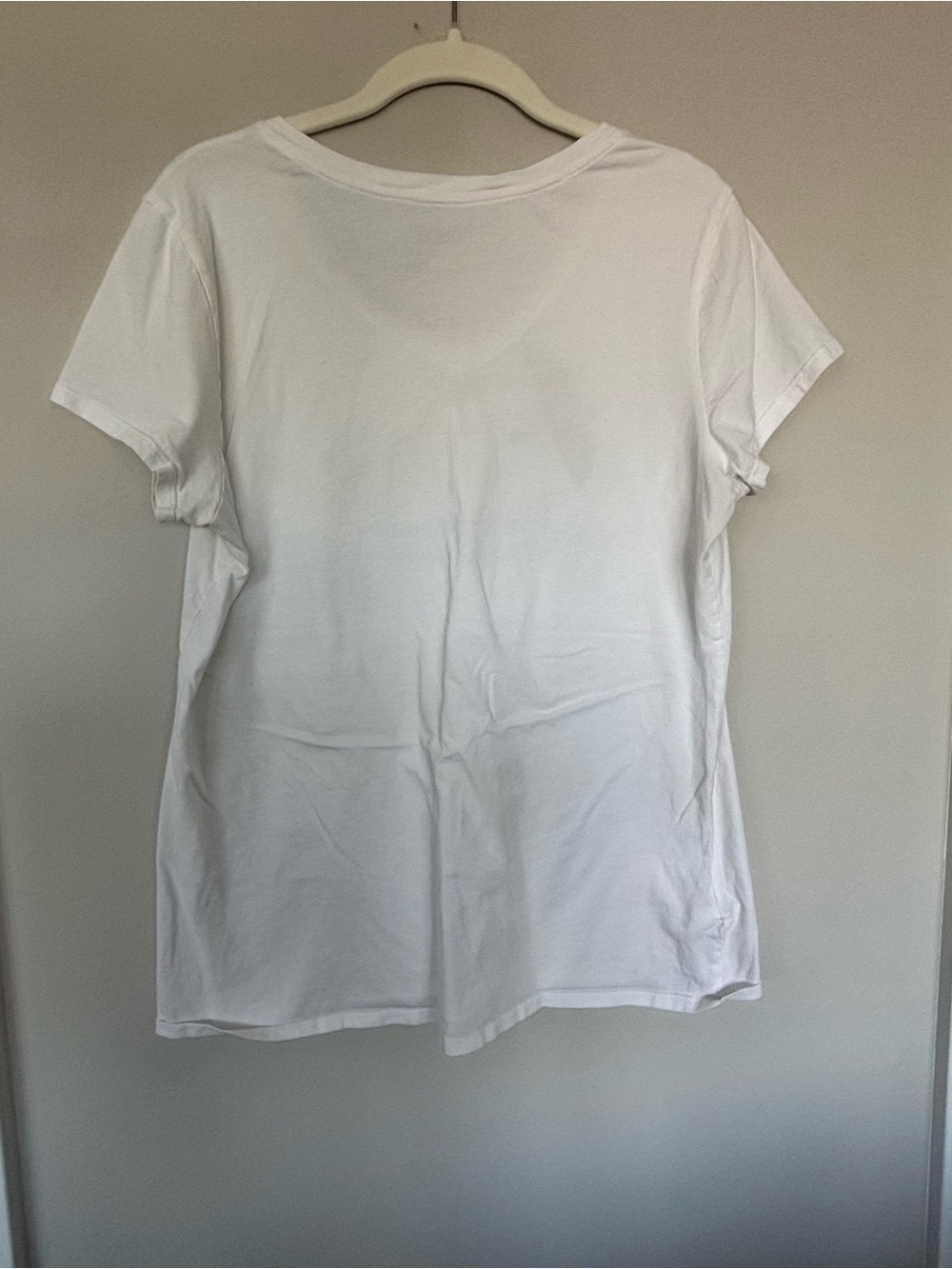 Patagonia White V-Neck Tee with Bird Graphic - Picture 2 of 4